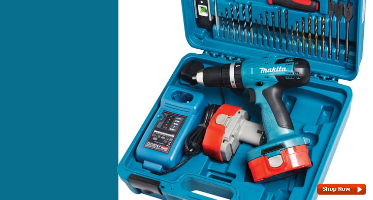 Makita 18V Combi Drill + Accessories