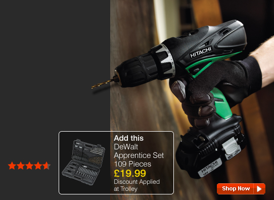 Hitachi 18V Li-Ion Combi Drill &pound;99.99