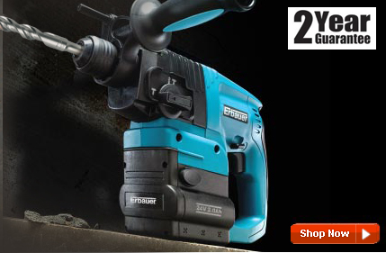 Save £100 Erbauer 4kg 24V SDS+ Cordless Drill Save £100 Erbauer 4kg 24V SDS+ Cordless Drill