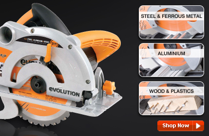 Save &pound;50 Evolution 185mm TCT Multipurpose Circular Saw