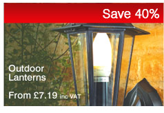 Save 40% on Outdoor Lanterns