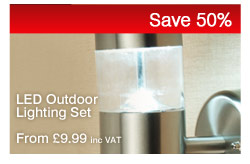 Save 50% on LED Outdoor Lighting Set