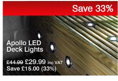 Save 33% on Apollo LED Deck Lights