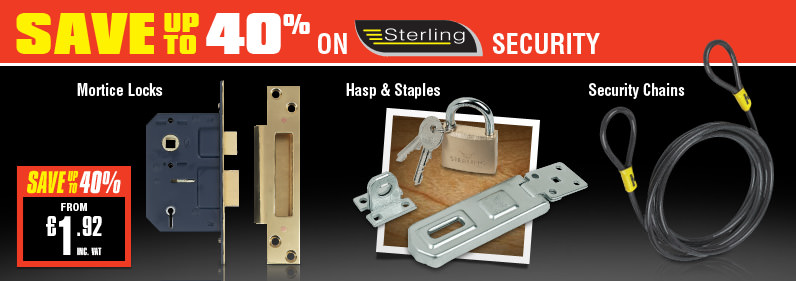 Save up to 40% on Sterling Security