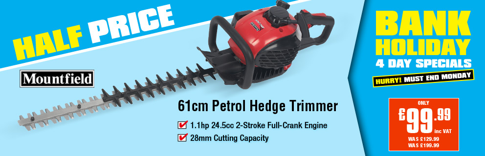 Half Price Mountfield 61cm Petrol Hedge Trimmer