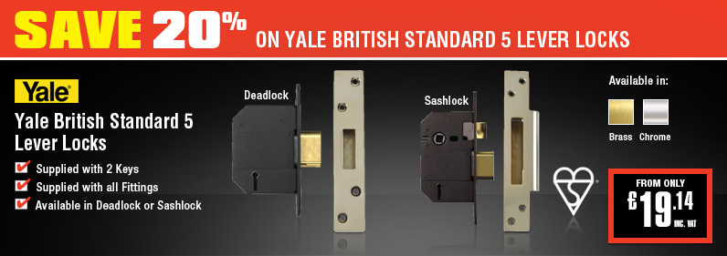 Yale British Standard 5 Lever Locks