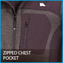 Zipped Chest Pocket