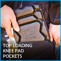 Top-Loading Knee Pad Pockets