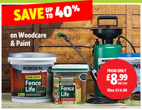 Save up to 40% on One Coat Fence Life