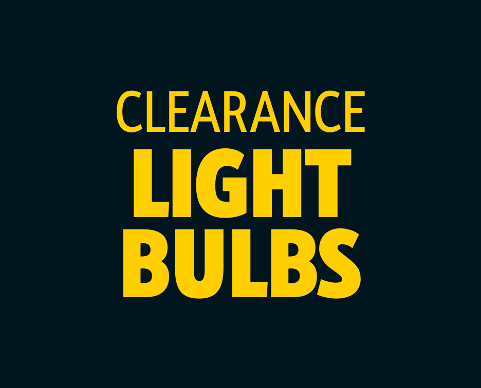 View all Clearance Light Bulbs